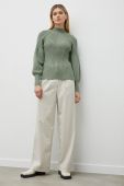 Светр Bruuns Bazaar жіночий колір зелений півгольф