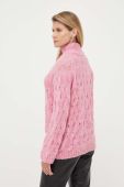 Вовняний светр Custommade Taina жіночий колір рожевий гольф