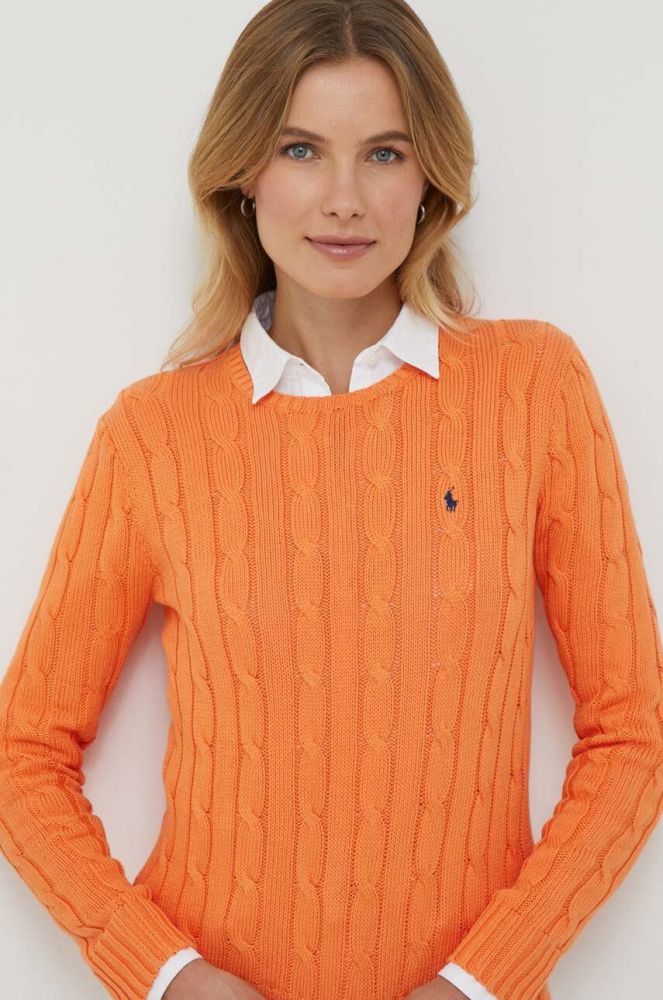 Бавовняний светр Polo Ralph Lauren колір помаранчевий (3326123)