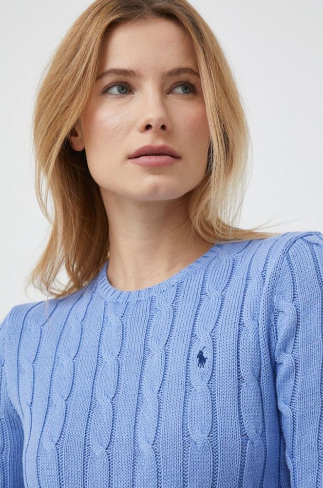 Бавовняний светр Polo Ralph Lauren колір фіолетовий фото 4