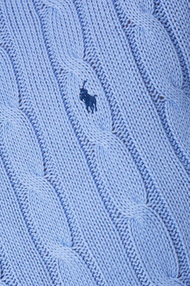 Бавовняний светр Polo Ralph Lauren колір фіолетовий фото 5