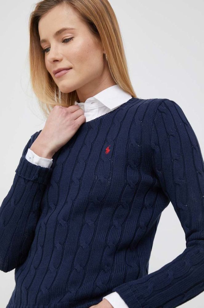 Бавовняний светр Polo Ralph Lauren колір синій