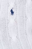 Бавовняний светр Polo Ralph Lauren жіночий колір білий легкий