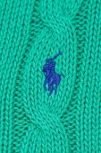 Бавовняний светр Polo Ralph Lauren жіночий колір зелений легкий