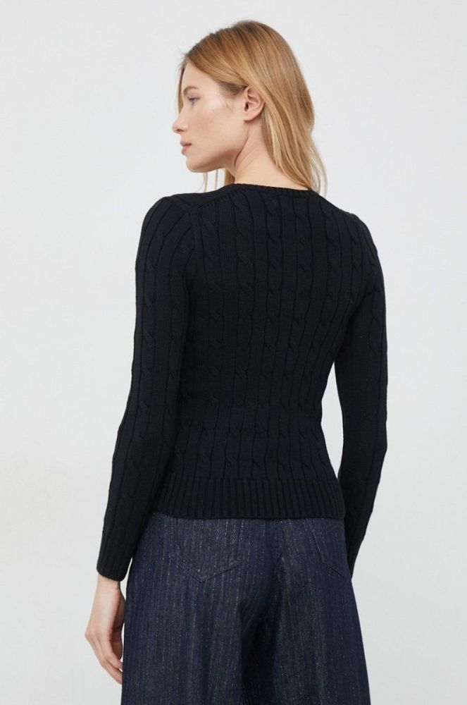 Бавовняний светр Polo Ralph Lauren колір чорний легкий (2948252) фото 3