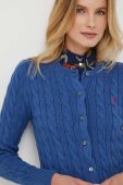 Бавовняний кардиган Polo Ralph Lauren колір блакитний