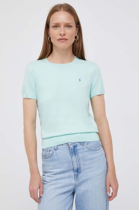 Футболка Polo Ralph Lauren жіночий колір зелений