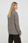 Кардиган з домішкою вовни Herskind Achena жіночий колір коричневий