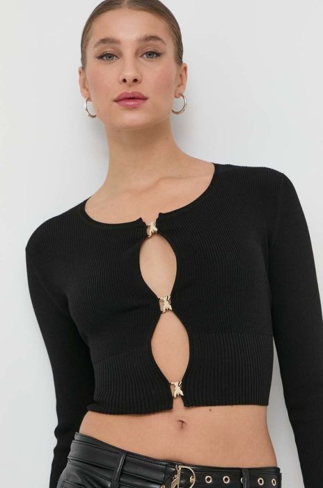 Джемпер Patrizia Pepe жіночий колір чорний легкий (2867886)