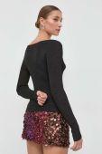 Джемпер Patrizia Pepe жіночий колір чорний легкий (2867893)