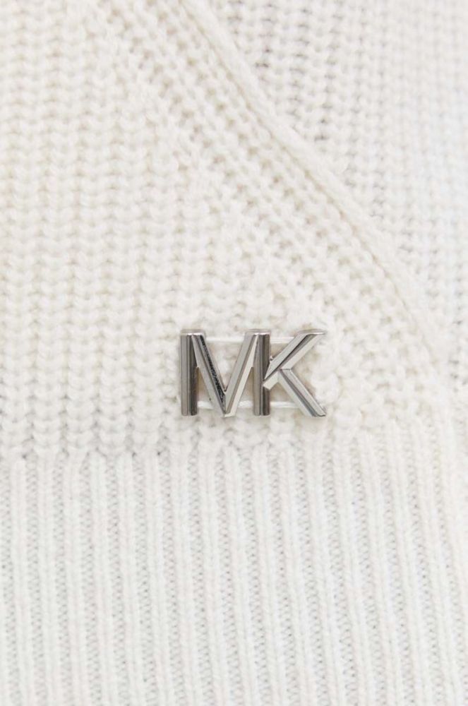 Вовняний светр MICHAEL Michael Kors жіночий колір бежевий теплий фото 5