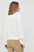 Бавовняний светр Twinset жіночий колір білий легкий (2920078)
