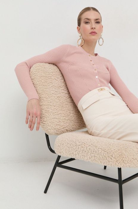 Джемпер Elisabetta Franchi жіночий колір рожевий легкий