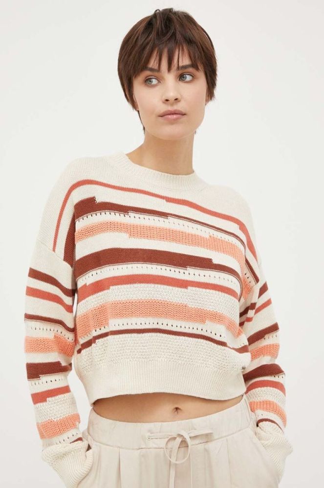 Бавовняний светр Pepe Jeans Frances колір бежевий фото 2