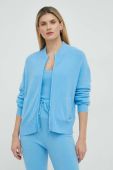 Кардиган з домішкою вовни American Vintage жіночий колір блакитний