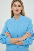 Кардиган з домішкою вовни American Vintage жіночий колір блакитний