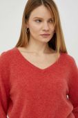 Вовняний светр American Vintage жіночий колір червоний легкий