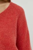 Вовняний светр American Vintage жіночий колір червоний легкий