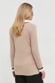 Вовняний кардиган Luisa Spagnoli жіночий колір бежевий легкий