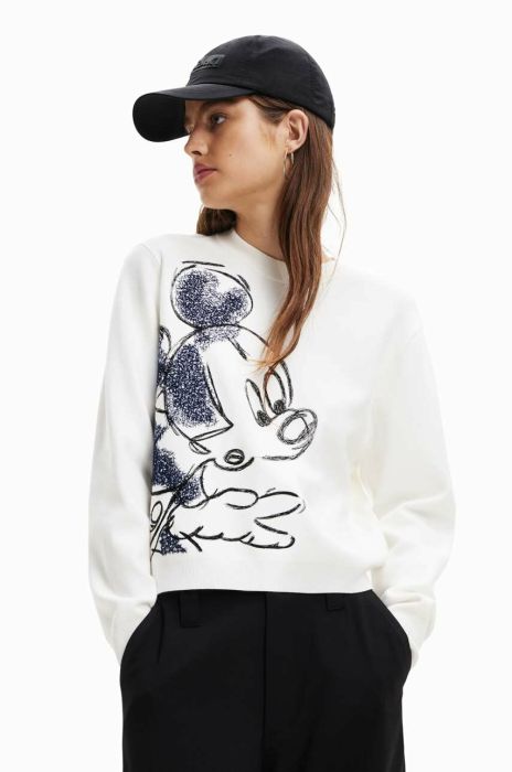 Светр Desigual жіночий колір білий легкий (3036667)