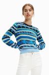 Светр Desigual жіночий колір синій легкий (3036670)