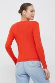 Бавовняний кардиган United Colors of Benetton жіночий колір помаранчевий легкий