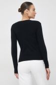 Бавовняний светр United Colors of Benetton жіночий колір чорний легкий (2929879)