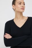 Бавовняний светр United Colors of Benetton жіночий колір чорний легкий (2929879)