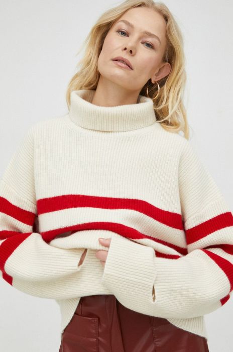 Светр з кашеміру Herskind Francisco колір червоний гольф