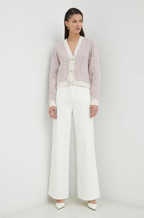 Кардиган з домішкою вовни Bruuns Bazaar Nolana Hanara колір барвистий