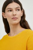 Бавовняний светр Marc O'Polo колір жовтий легкий