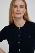 Бавовняний кардиган Polo Ralph Lauren колір синій легкий