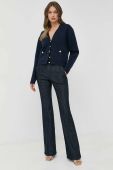 Кардиган з домішкою вовни MICHAEL Michael Kors колір синій легкий