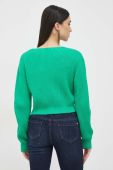 Кардиган з домішкою вовни Miss Sixty колір зелений теплий