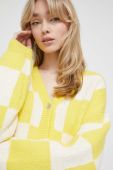 Кардиган з домішкою вовни Stine Goya колір жовтий теплий