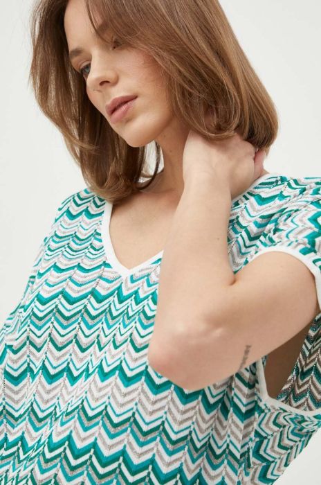 Светр Morgan жіночий колір зелений легкий (3248310)