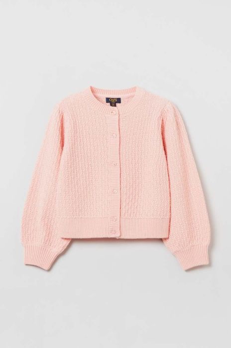 Дитячий кардиган OVS колір рожевий (3129118)
