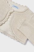 Дитячий кардиган Mayoral колір бежевий легкий (2985375)
