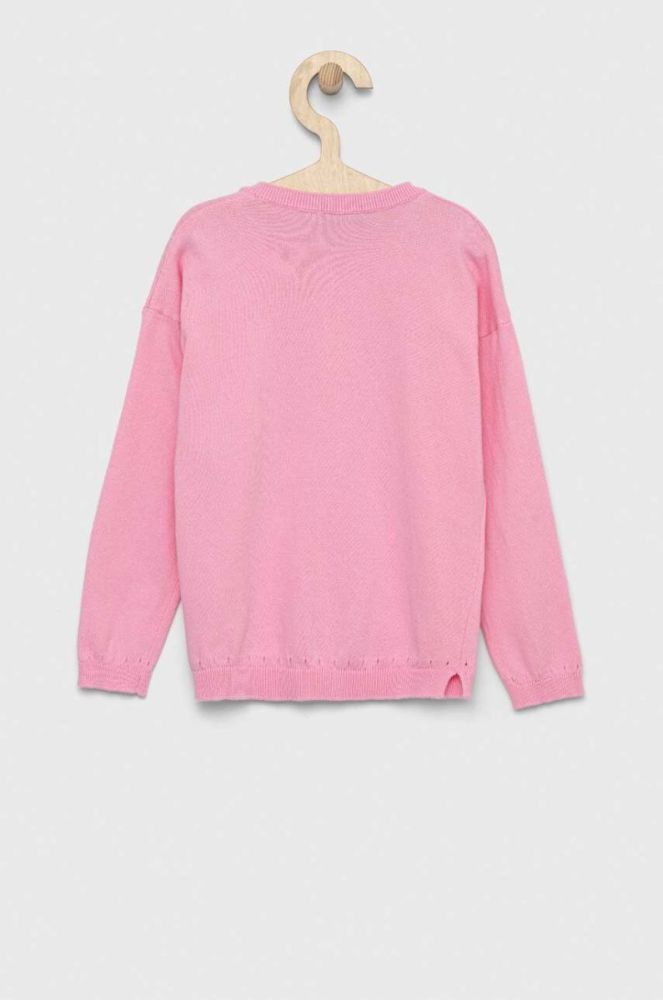 Дитячий кардиган United Colors of Benetton колір рожевий легкий (2985516) фото 2