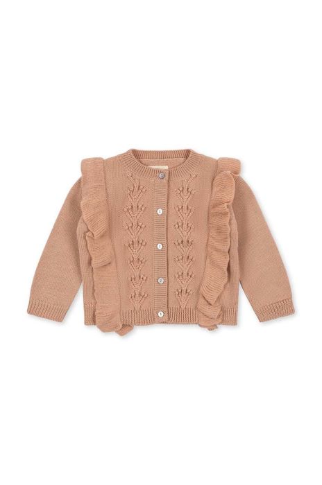 Дитячий кардиган Konges Sl?jd колір рожевий легкий