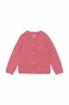 Дитячий бавовняний кардиган Konges Sl?jd колір рожевий легкий (3015343)