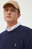 Вовняний светр Polo Ralph Lauren чоловічий колір темно-синій (3691568)