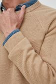 Бавовняний светр Michael Kors чоловічий колір бежевий