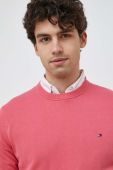 Светр Tommy Hilfiger чоловічий колір рожевий легкий