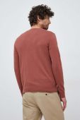 Светр Sisley чоловічий колір бордовий легкий