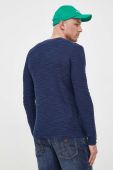 Светр Sisley чоловічий колір синій легкий (3248331)