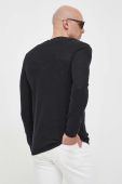 Светр Sisley чоловічий колір чорний легкий (3248335)