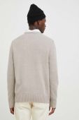Светр з домішкою льону Les Deux колір бежевий
