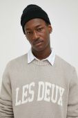 Светр з домішкою льону Les Deux колір бежевий