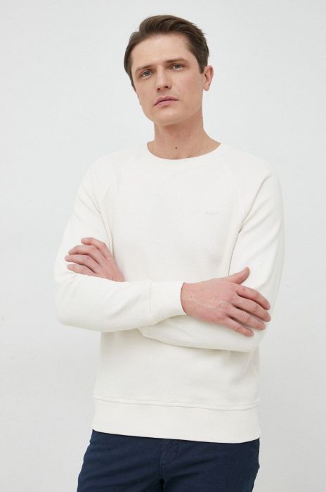 Бавовняна кофта Gant колір бежевий